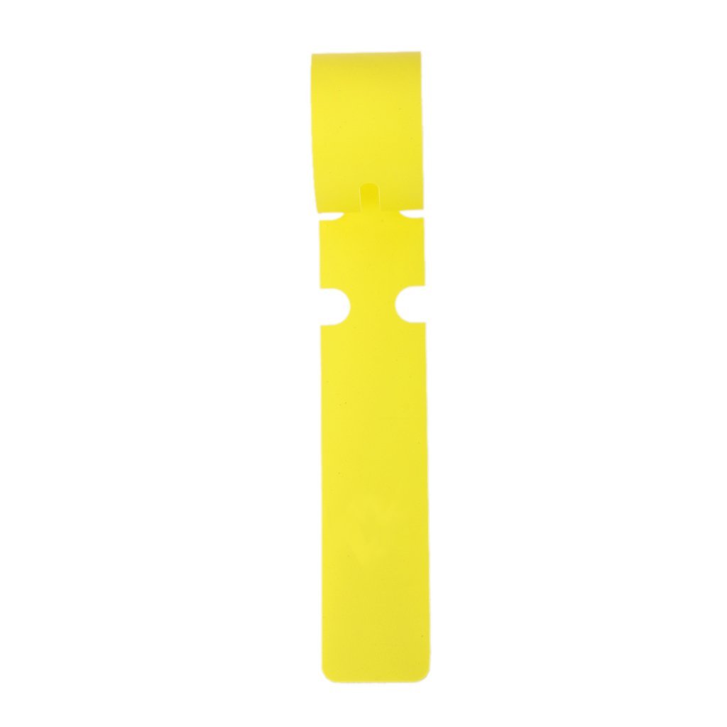 Generic 100pcs PVC Greenhouse Gardening Plant Stake Hanging Collar Tag Label Yellow - Image 5