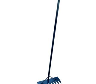 Shree Somgiri Heavy Duty Iron Garden Rake with 4 FT Long Iron Handle Wide Sharp Iron Teeth -14 inch for Efficient Lawn & Yard Clean-up Multi-Purpose Garden Tool for Soil Leveling, Leaf Raking