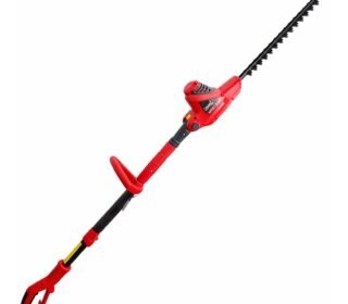 Electric Pole Hedge Trimmer | 450W Electric Bush Trimmer | 16-Inch Blade | Adjustable Head | Lightweight, Low Noise Pole Trimmer for Garden, Park & Tall Bush (Red&Black) | HTE-330