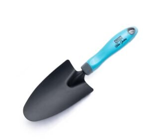 Trowel 1Pc - Gardening Tools for Home Garden - Carbon Steel Shovel with Soft Rubber Handle for Better Grip - Use for Digging, Transplant, and Soil