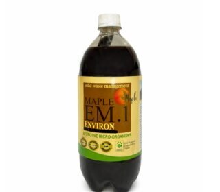 Maple EM.1 Environ Effective Microorganisms 1 Litre | Organic Waste Decomposer & Compost Accelerator | Deodorizes Solid Waste, Improves Soil Health for Farming