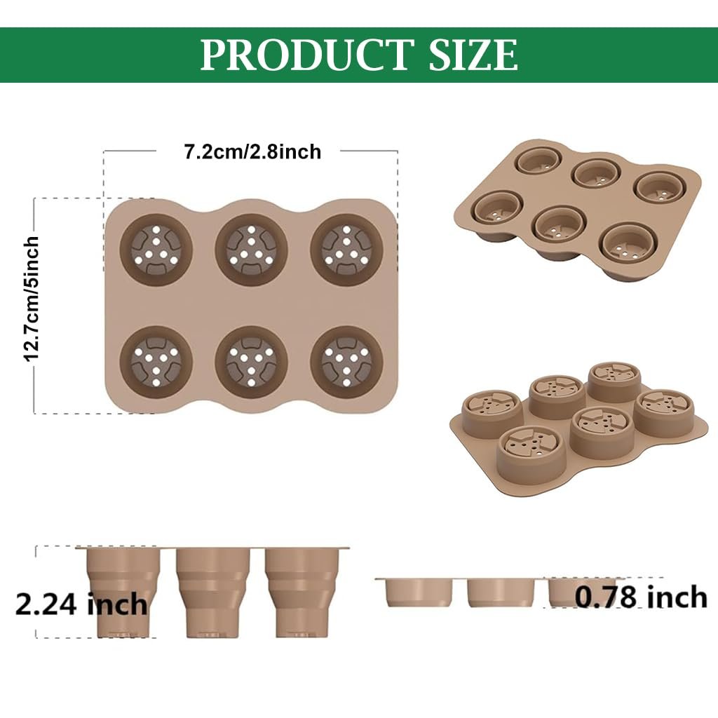 Silicone Seedling Tray, 6 Cell Reusable Germination Starter - Image 2