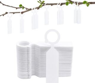 100Pcs Plant Tags, Writable PVC Waterproof Hanging Labels, 2.4x11cm