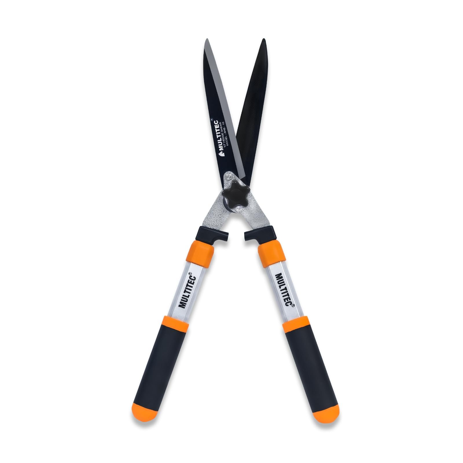 MULTITEC 10-Inch Heavy Duty Garden Shears | Carbon Steel Hedge Shears for Bush, Shrub & Hedge Trimming | Garden Bush Cutter with Aluminium Handles | Manual Pruning Tool for Gardening