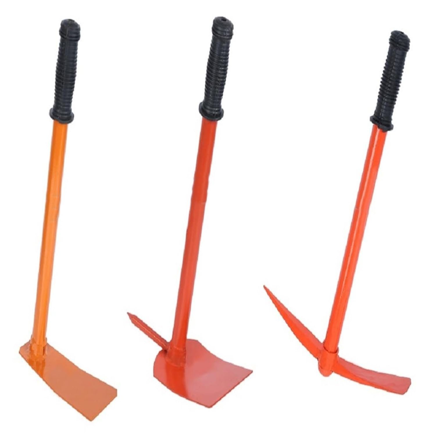 Heavy Duty Garden Kit | Garden Pickaxe (Tiller) & Hand Hoes with Prongs-2 Nos.|Garden Kit Essentials, Strong, Durable Steel Planter Accessories |Gardening Tools for Home Garden- Set of 3