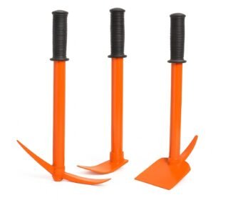 Gardening Tools Kit for Home Garden - Set of 3, (Includes Garden Tiller, Narrow Hoe & Spade Hoe) Orange Heavy Duty Gardening Essentials Metal Tools, Durable, Ergonomic Handle, Rust-Free