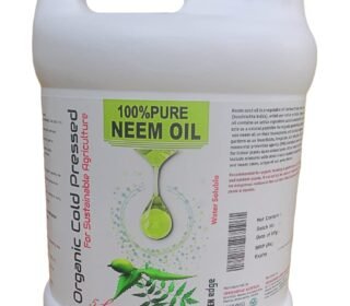 Greenedge Pure Cold Pressed Water-Soluble Neem Oil for Spray on Plants and Garden (Pack of 5Ltr, Brown)