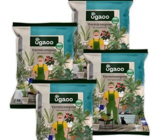 Ugaoo Organic Vermicompost for Plants 20 Kg | Pure Earthworm Compost Manure Rich in NPK & Micronutrients | Natural Plant Food for Indoor, Outdoor Flowering & Home Garden | Sterilized and Odour-Free