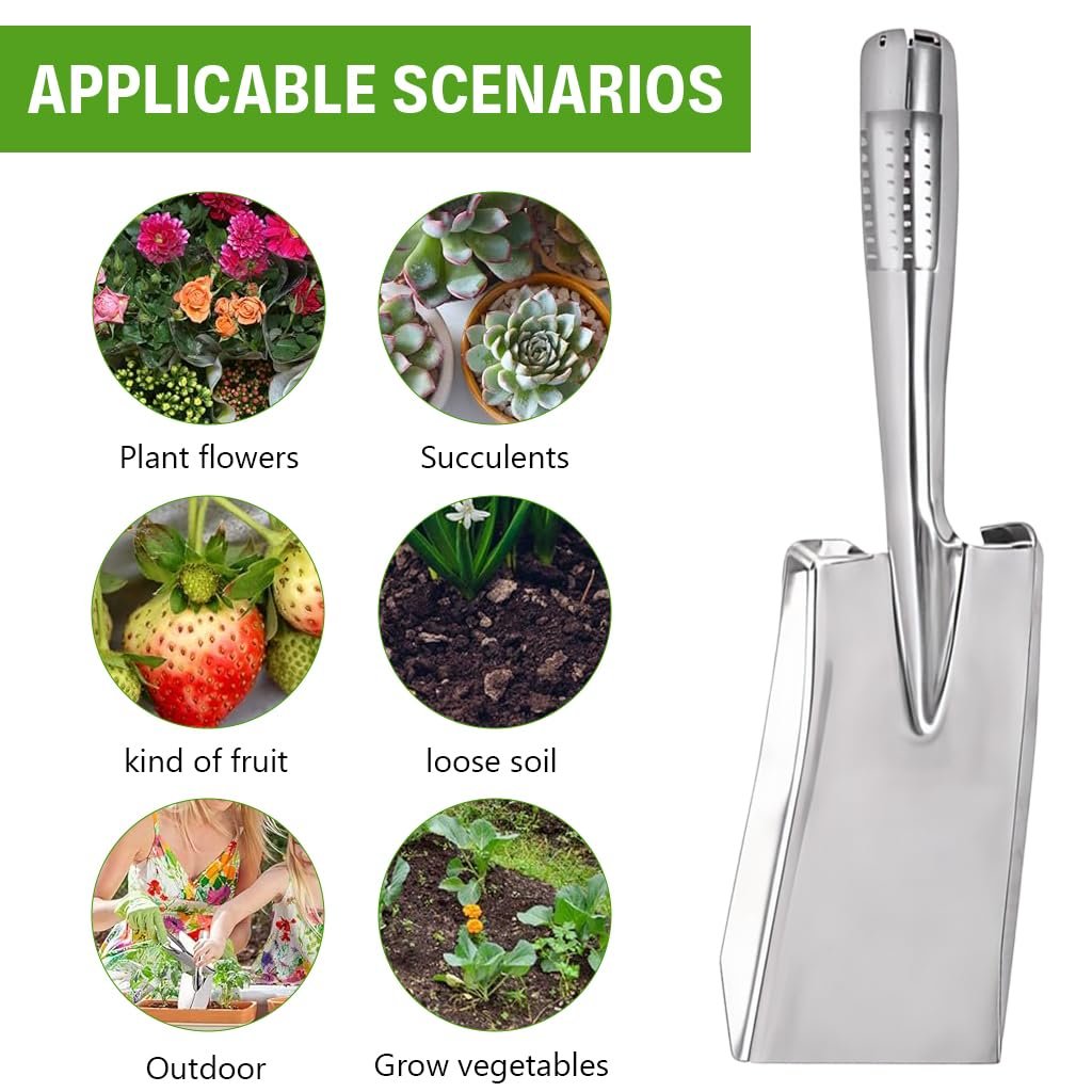 27 * 8cm Hand Shovel, Stainless Steel Trowel for Gardening - Image 4