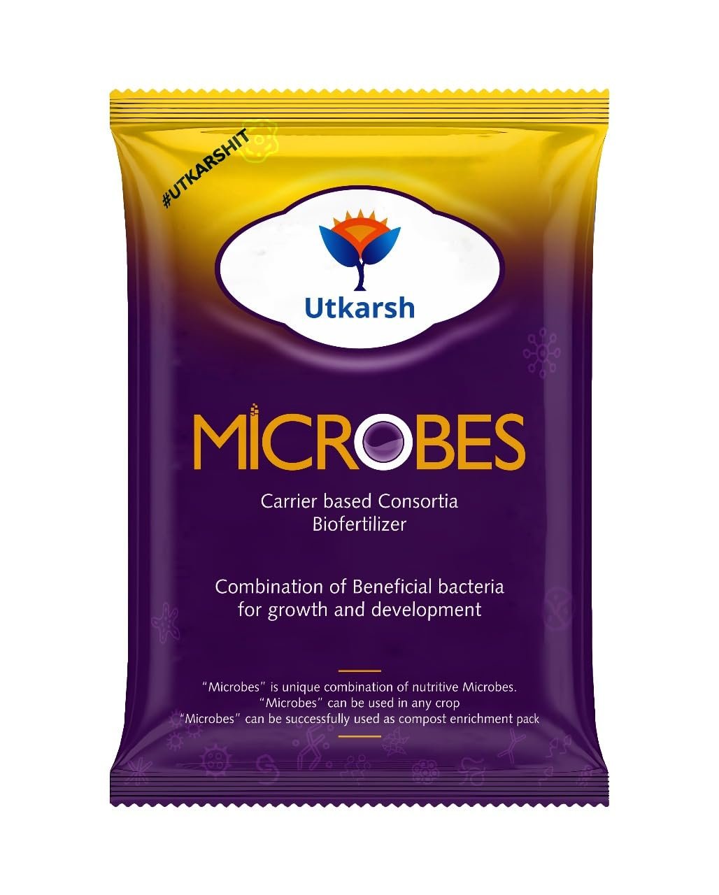 Utkarsh Microbes (Carrier Based Consortia Biofertilizer - Azotobacter, Acetobacter, Rhizobium, Phosphorus Solubilizing Bacteria PSB, Potassium Mobilizing Bacteria KMB) (900 gm; Pack of 1) - Image 9