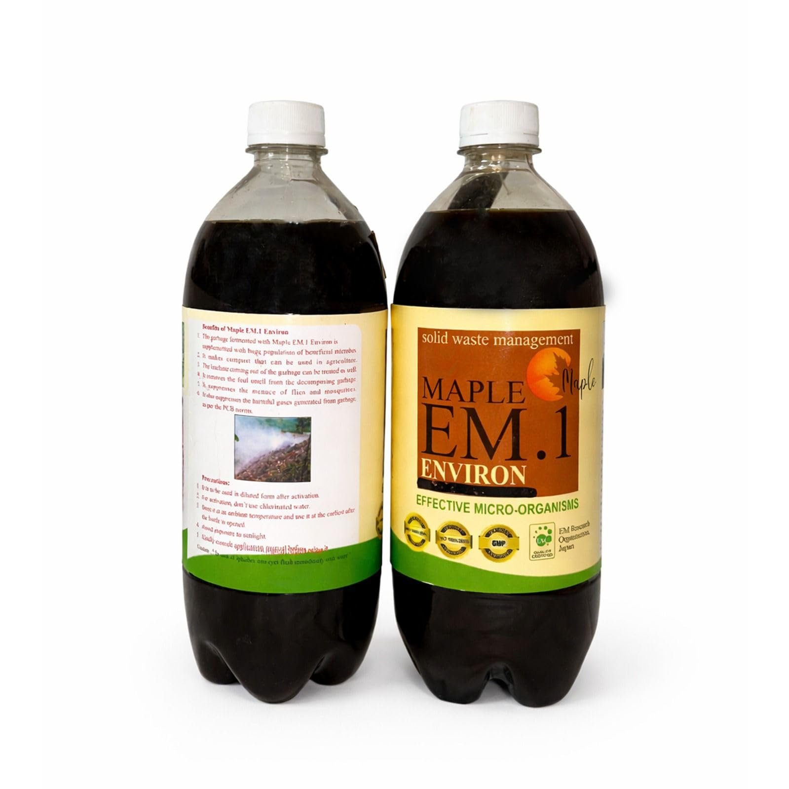 Maple EM.1 Environ Effective Microorganisms 1 Litre | Organic Waste Decomposer & Compost Accelerator | Deodorizes Solid Waste, Improves Soil Health for Farming - Image 4