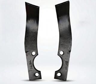 4 pcs Heavy Duty Rotary Blade for Power Tiller/Weeder 2 pcs Left 2 pcs Right with Free Nuts and Bolts