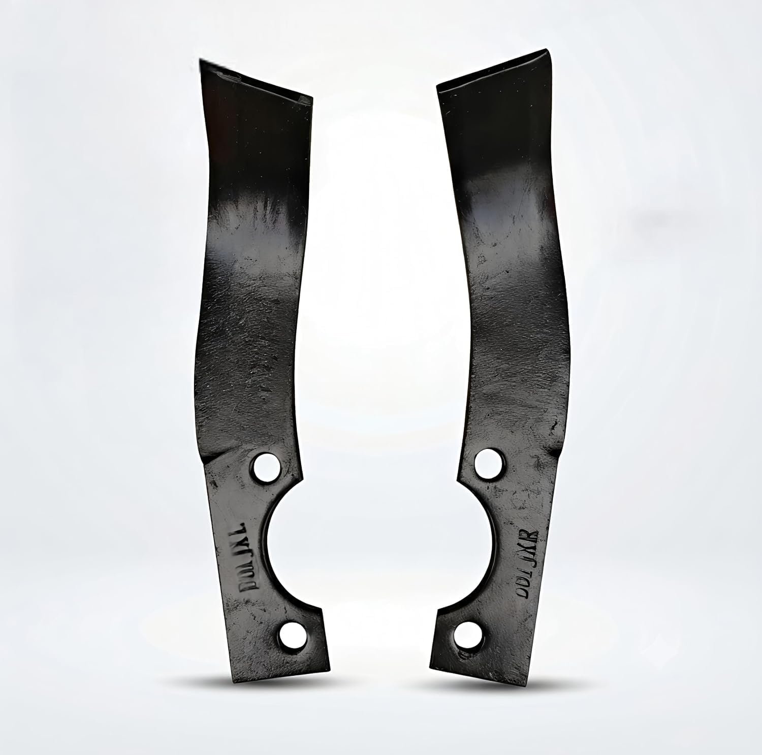 4 pcs Heavy Duty Rotary Blade for Power Tiller/Weeder 2 pcs Left 2 pcs Right with Free Nuts and Bolts
