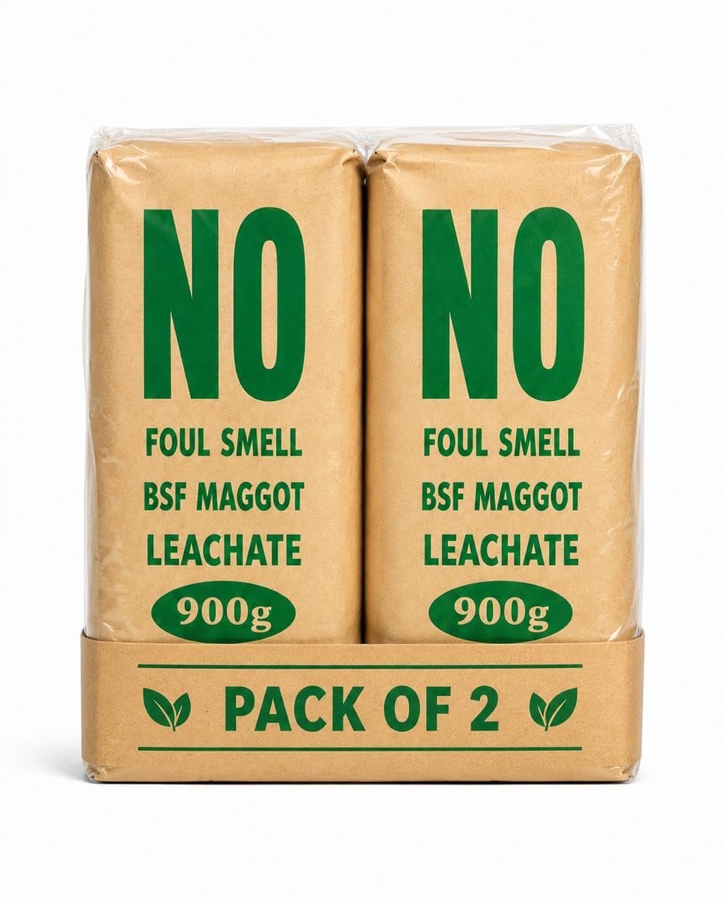 Omega Bioclean and Grow Composting Brick,Enoculam for Kitchen Waste Composting (Pack of 2) - Image 4