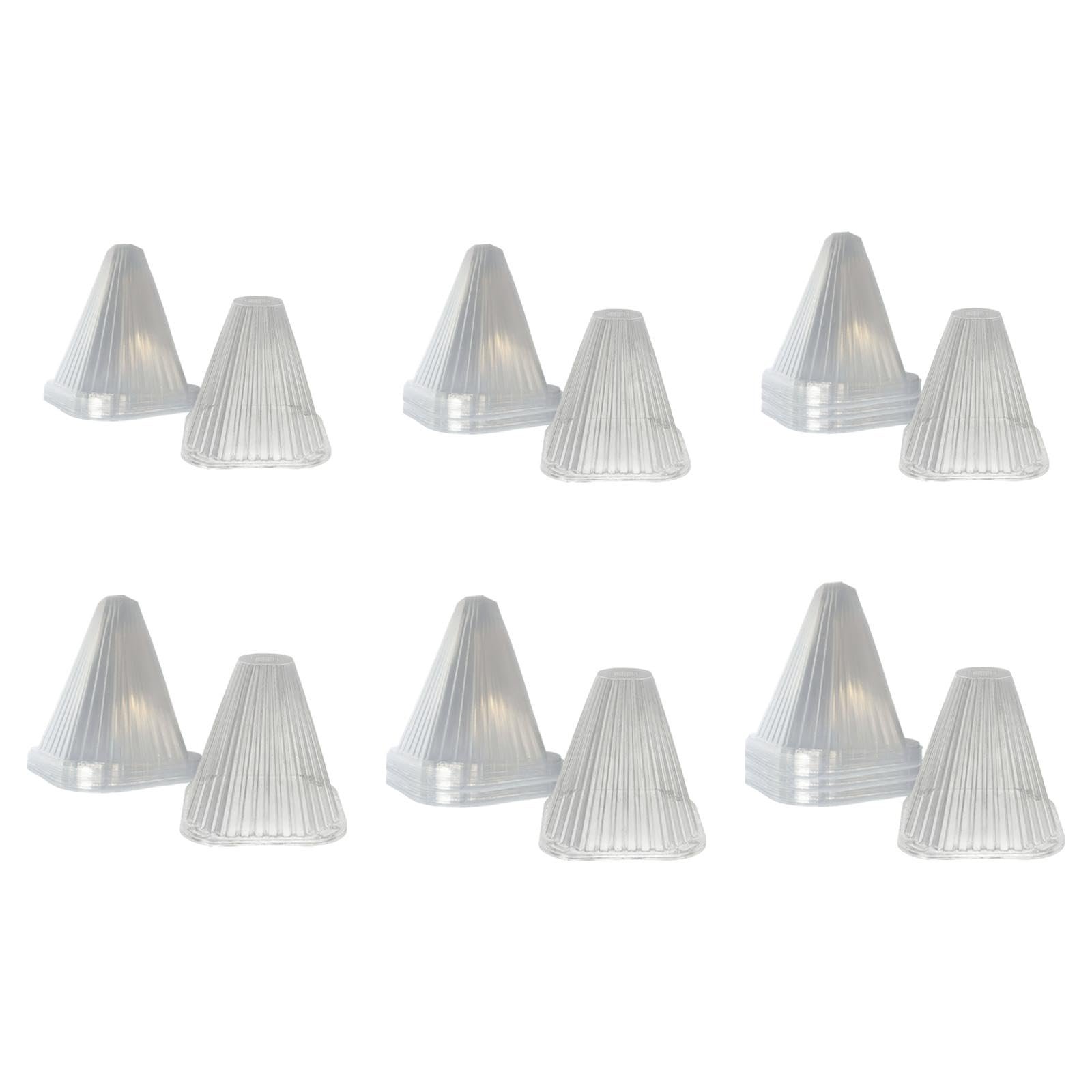 Garden Cloches for Plants Mini Greenhouse Outdoor Reusable Bell Plant Covers 15cmx15cmx4.5cm 10pcs - Image 2