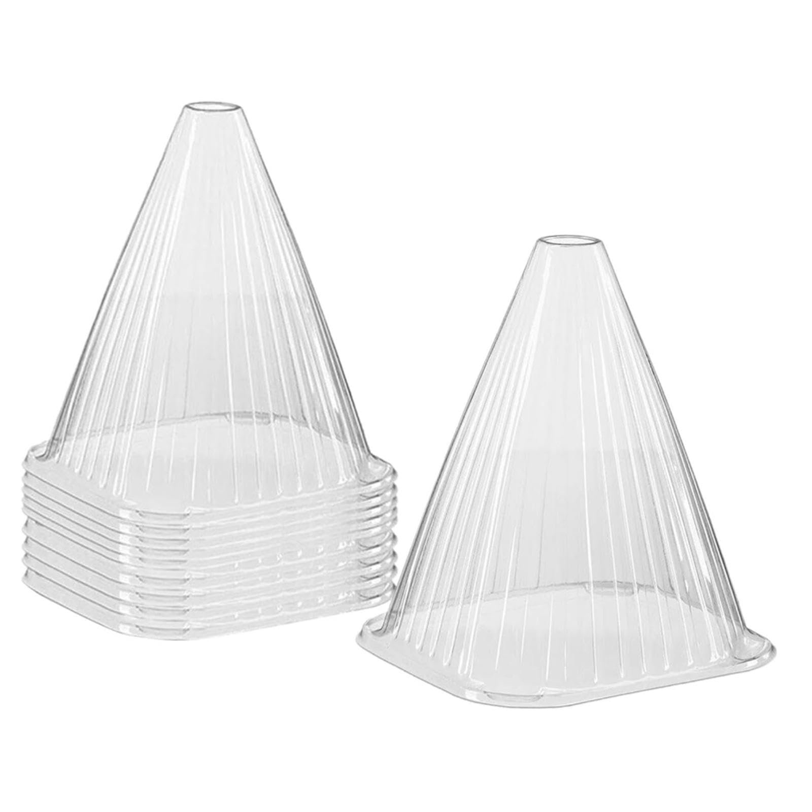 Garden Cloches for Plants Mini Greenhouse Outdoor Reusable Bell Plant Covers 15cmx15cmx4.5cm 10pcs - Image 6