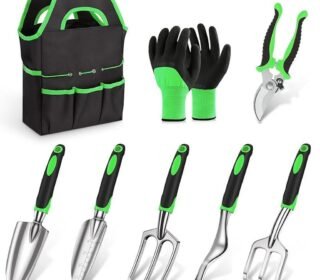 8 Pcs Gardening Tools Kit, Aluminum Alloy Steel, Home Garden