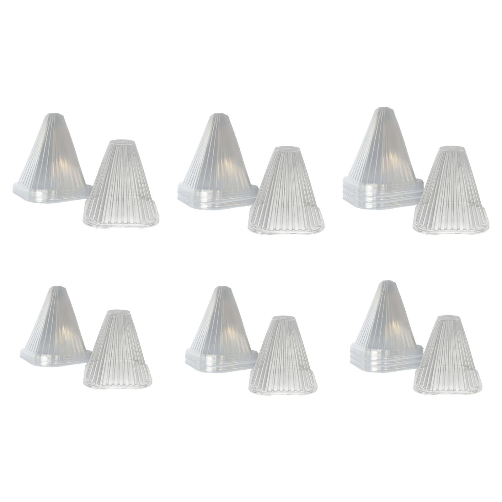 Garden Cloches for Plants Mini Greenhouse Outdoor Reusable Bell Plant Covers 15cmx15cmx4.5cm 10pcs - Image 3