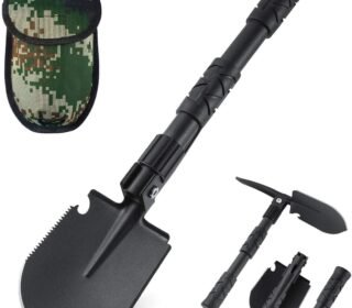Multipurpose Folding Tool16 Inch | Heavy Duty Military Style Survival Tactical Shovel, Garden Trowel & Hoe in One with Carry Case | Portable Outdoor Tool for Camping, Gardening & Hiking