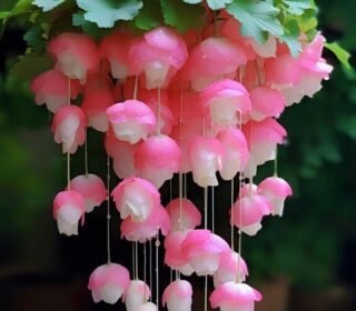 ® Weeping Begonia Imported Flower Bulbs for Home and Outdoor Gardening Pack 3 bulbs (SOFT PINK)