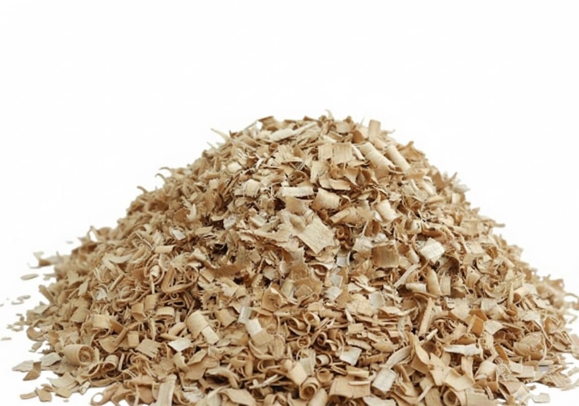 Natural Softwood Chips Mulch for Plants, Garden Growth, Bird & Animal Bedding, Organic Wood Chips, 500g