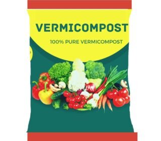 Organic plant Vermicompost 50Kg - Fertilizer Manure Compost For Home Gardening All Kind Of Plants 50Kg, Organic Khad (Black, 50), Powder