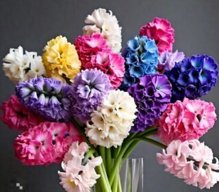 ® Flower Bulbs for Home and Gardening Pack of 5 bulbs (Hyacinth double Flower Bulbs)
