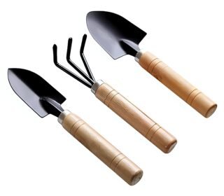 Generic 3 Pcs Gardening Tool Set, Hand Tool Kit for Home Gardening, Small Sized Hand Cultivator, Small Trowel & Garden Fork, Perfectly Sized for Kids, Ideal for Home Gardening, Flower Pot and Lawn