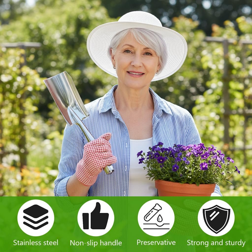 27 * 8cm Hand Shovel, Stainless Steel Trowel for Gardening - Image 7