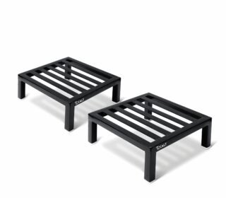 ® Flower Pot Stand Outdoor Plants / Pot Stands For Indoor plant of High Grade Metal in Black Color (Pack Of 2)