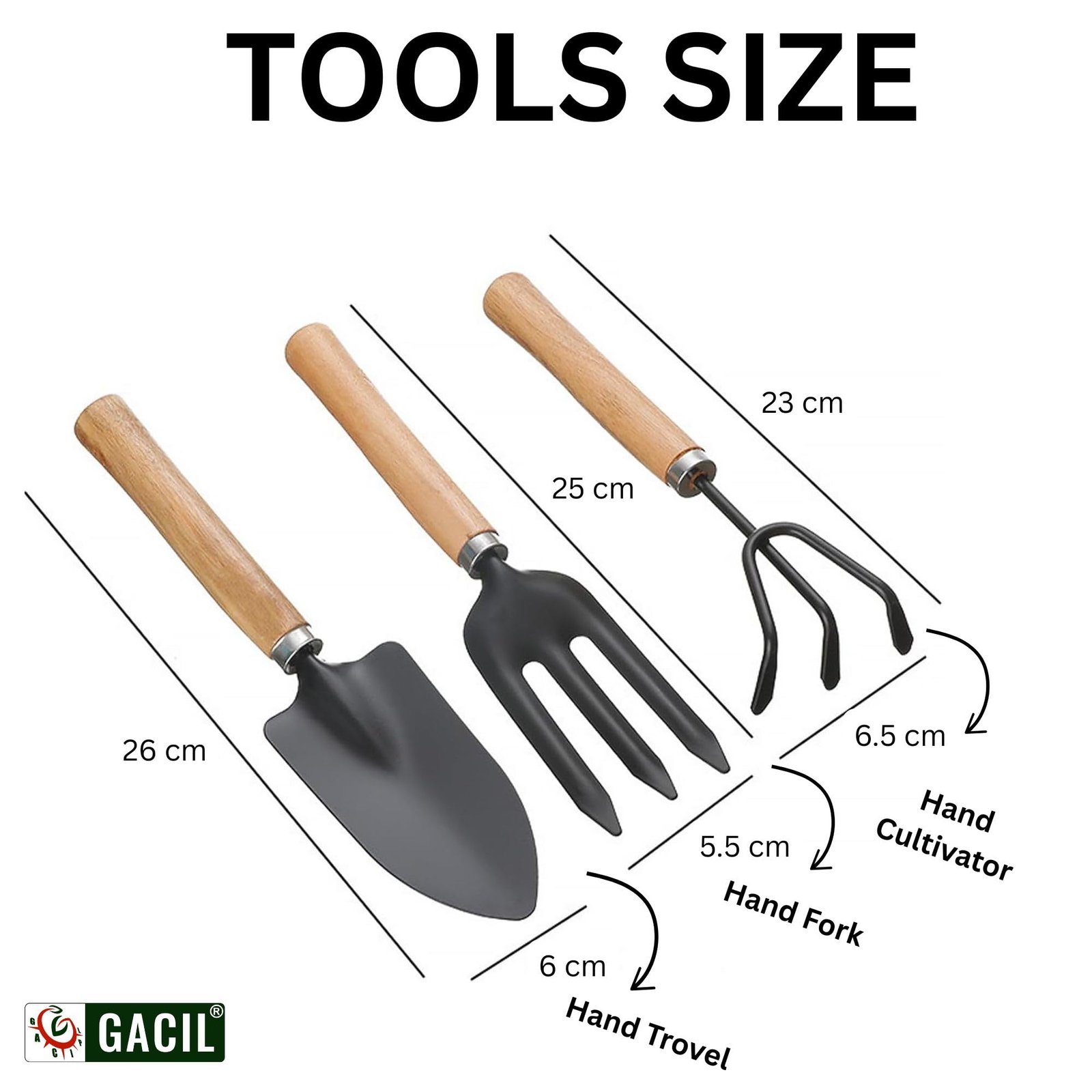 Garden Tool Kit Set with Hand Trowel, Cultivator, Fork, Pruner, 4 Pieces - Image 2