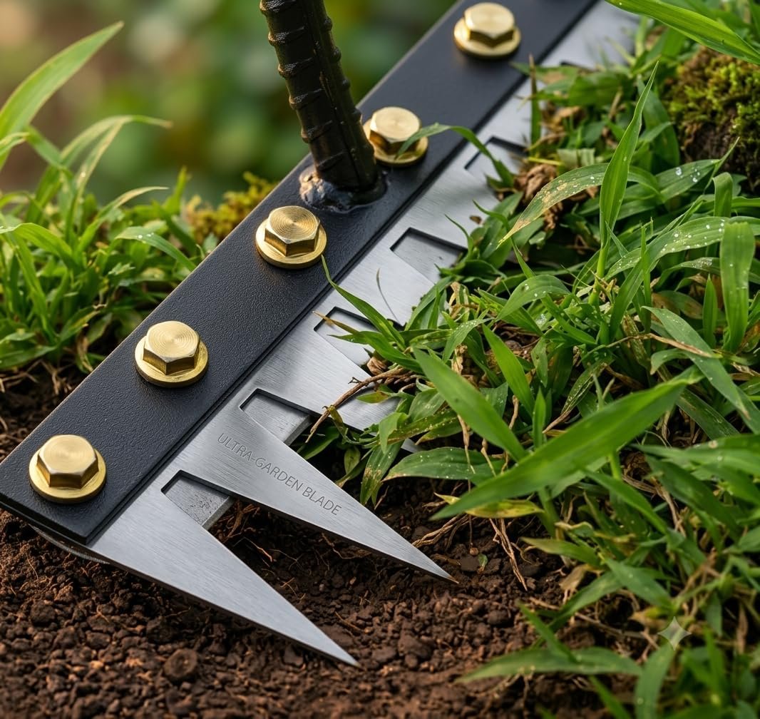 6 Tooth Weeding and Soil loosening rake Garden Tool Hand rake Cultivator - Image 3