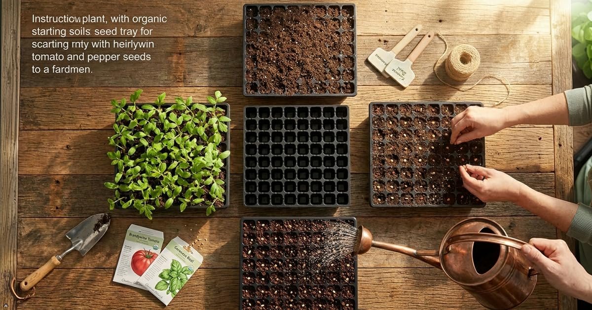 SJ Organics Seed Starter Tray - Pack of 10 (48 Cells Each) | Heavy Duty Germination Tray for Vegetables, Flowers & Hydroponic Gardening - Image 9