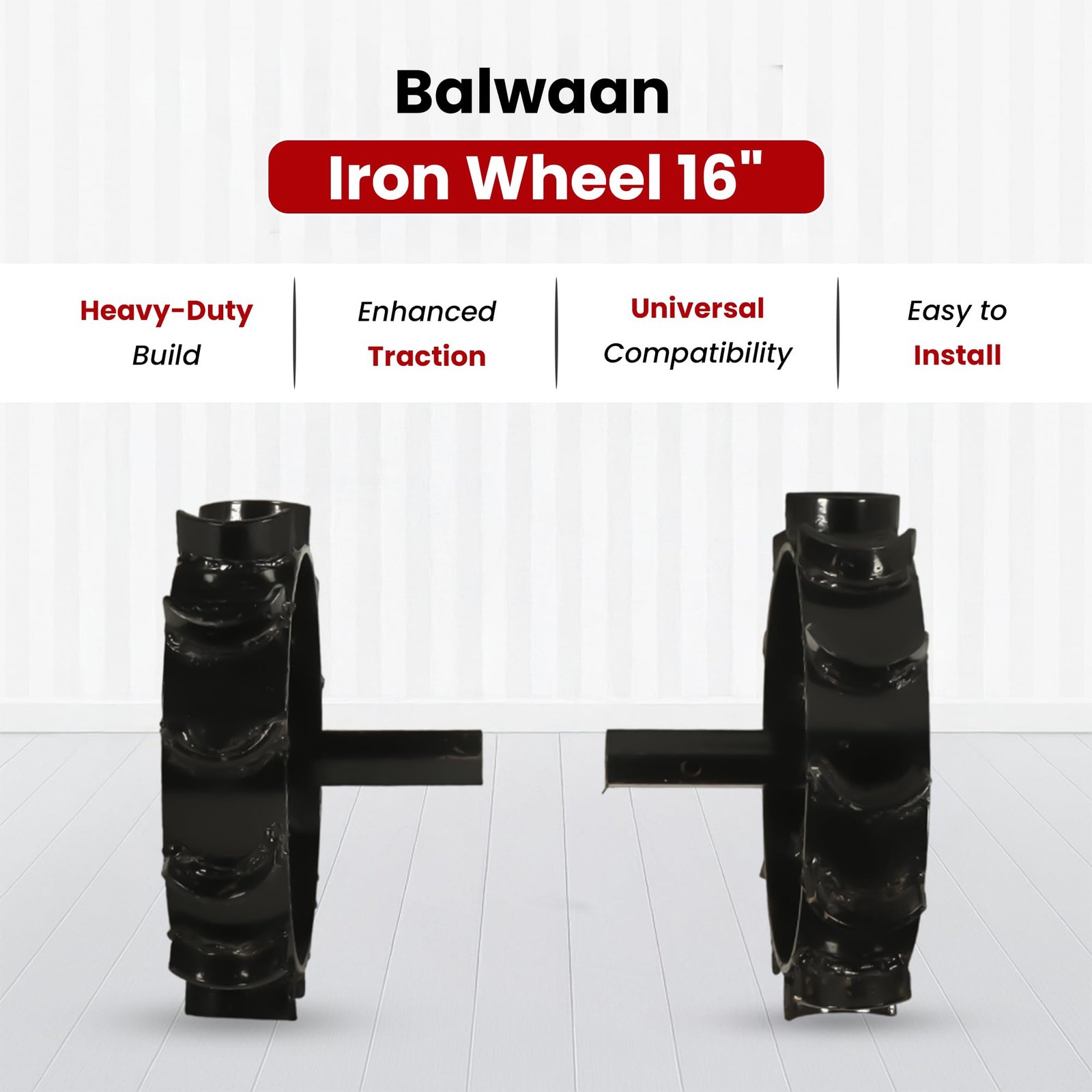 Iron Wheel 16-Inch Soil Tiller Cultivator | IW-16 - Image 3