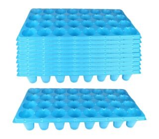 10 Pieces Seed Starting Trays Solid Plant Starter Kits and Base for Starting 100g