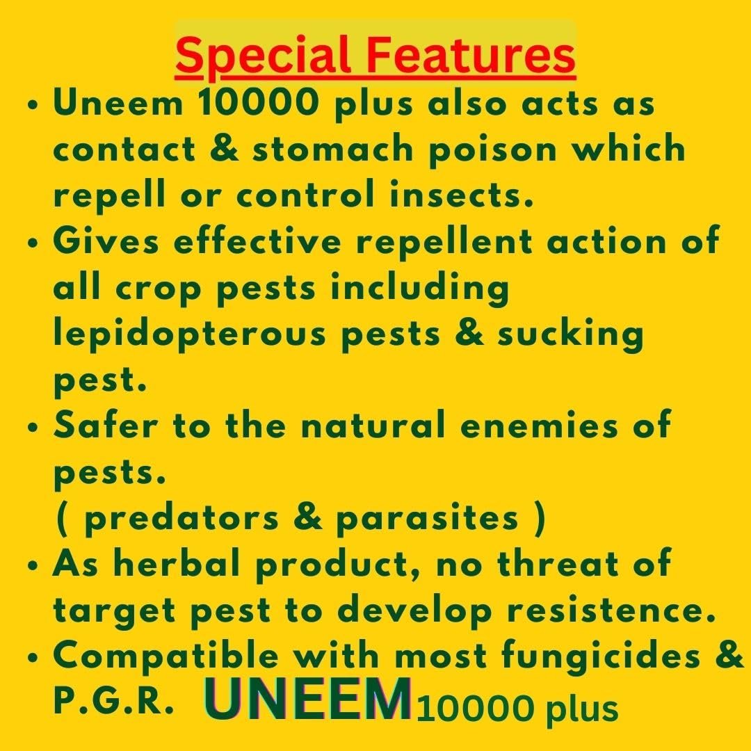 Neem Oil 10000 PPM | Pure Natural Pest Repellent For Organic Farming And Gardening | All Purpose Indoor & Outdoor | Neem Oil For Plants Azadirachtin With Free Measuring Cup - 1 LTR - Image 3