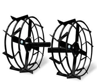 Heavy Duty Iron Wheel Type (2) Attachment for 7 HP & 9 HP Weeder/Tiller/Cultivator.