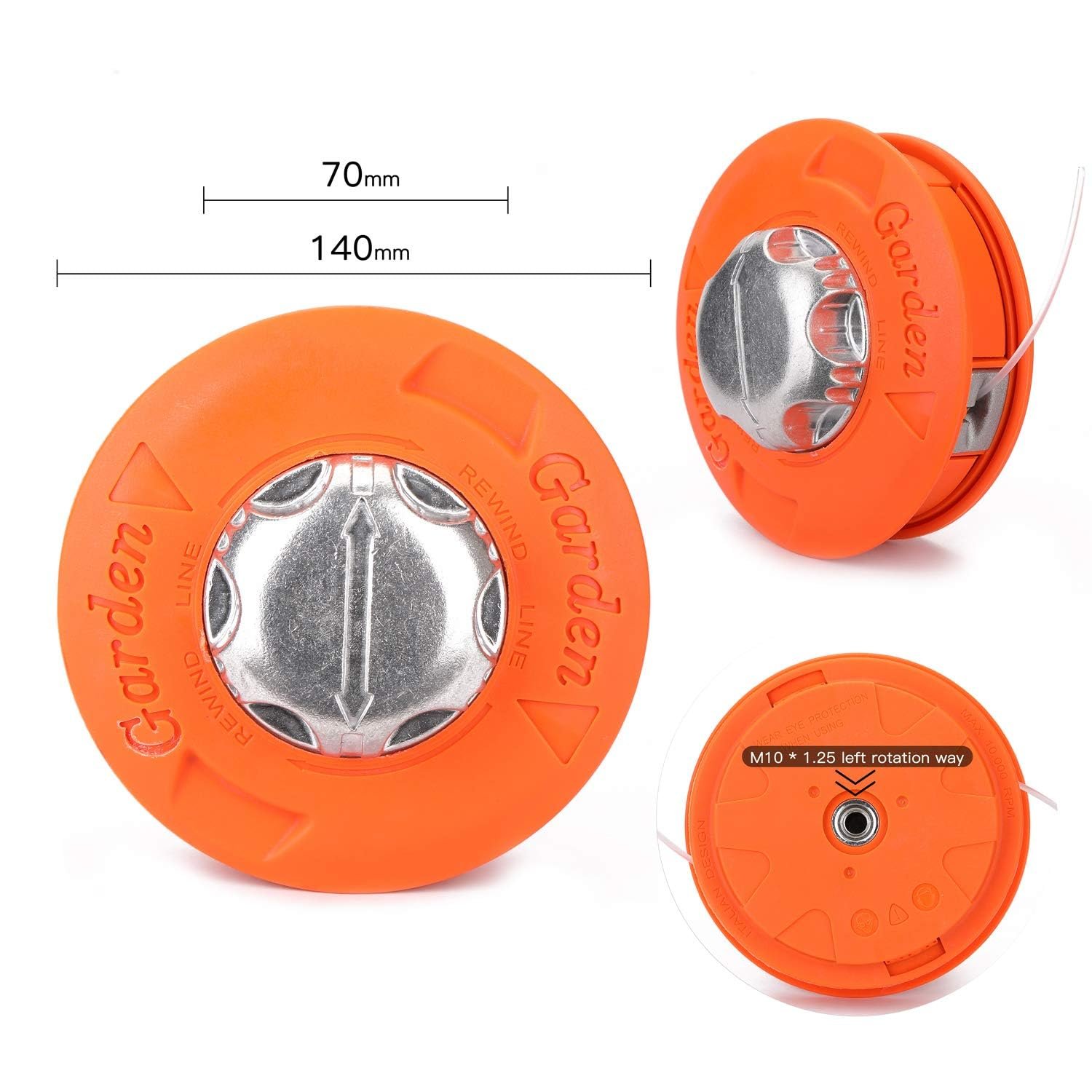 Trimmer Head 2 Line Bump Feed Strimmer Trimmer for Brush Cutter/Grass Cutting Machine | Grass Trimmer Attachment - Image 2