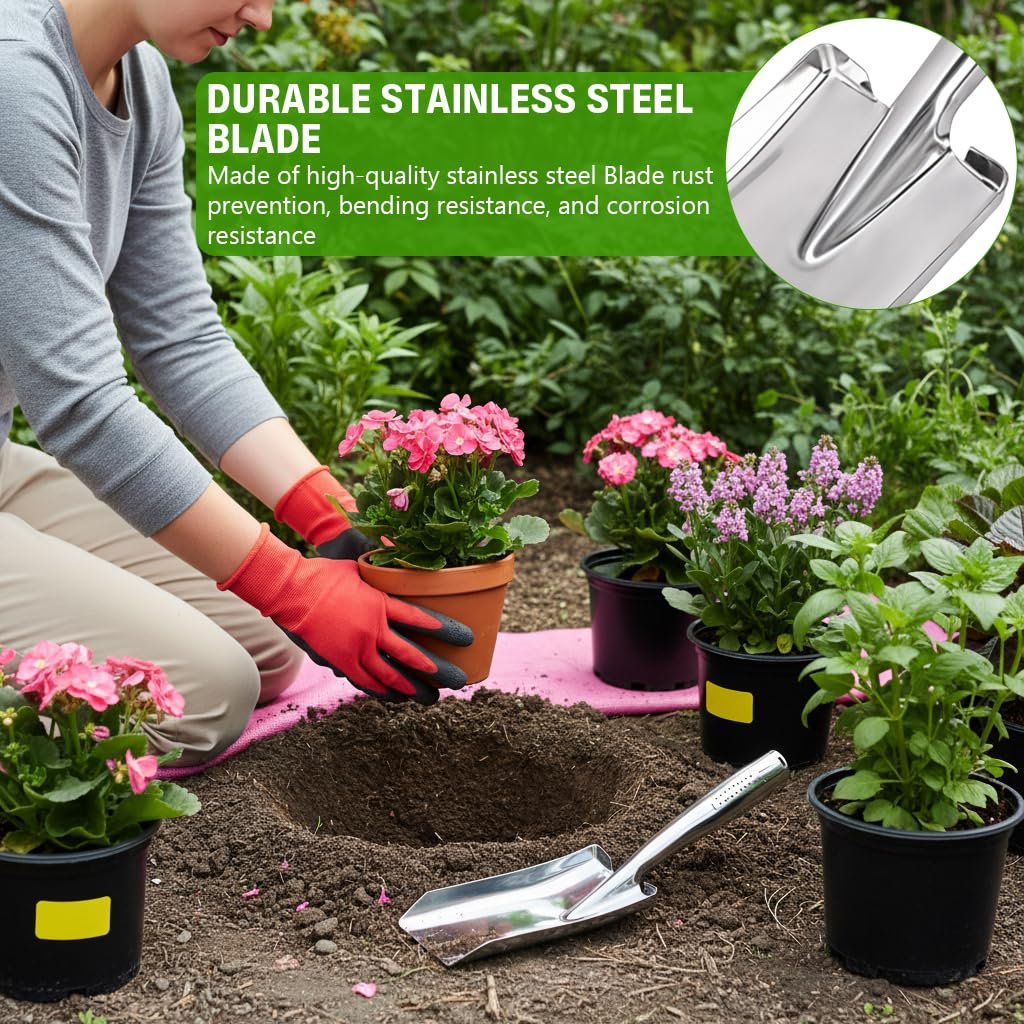 27 * 8cm Hand Shovel, Stainless Steel Trowel for Gardening - Image 6