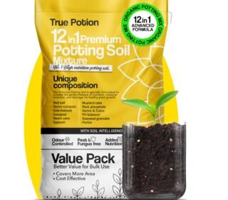 12in1 Organic Potting Soil Mix 20 KG - Red Soil for Plants Home Garden, Soil activator for Plants, Cow Dung Manure, Compost for Plants, Perlite for Plants |Potting Soil Mix for Plants.