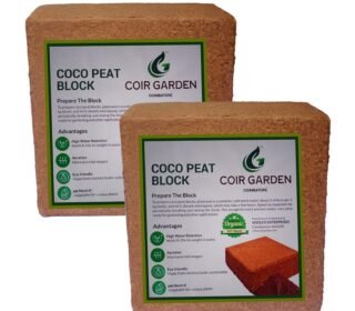 Cocopeat Block 5 KG (Pack of 2) - Expands Upto 150 litres - Soil Manure Potting Mixture for Terrace and Kitchen Gardening