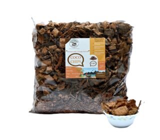 EarthNsol Organic Coco Chips 5 KG Block – 100% Natural Coconut Husk Pieces Potting Mix Media for Orchids, Anthuriums & Hydroponics | Premium Expanded Coir Mulch for Root Aeration & Moisture Retention