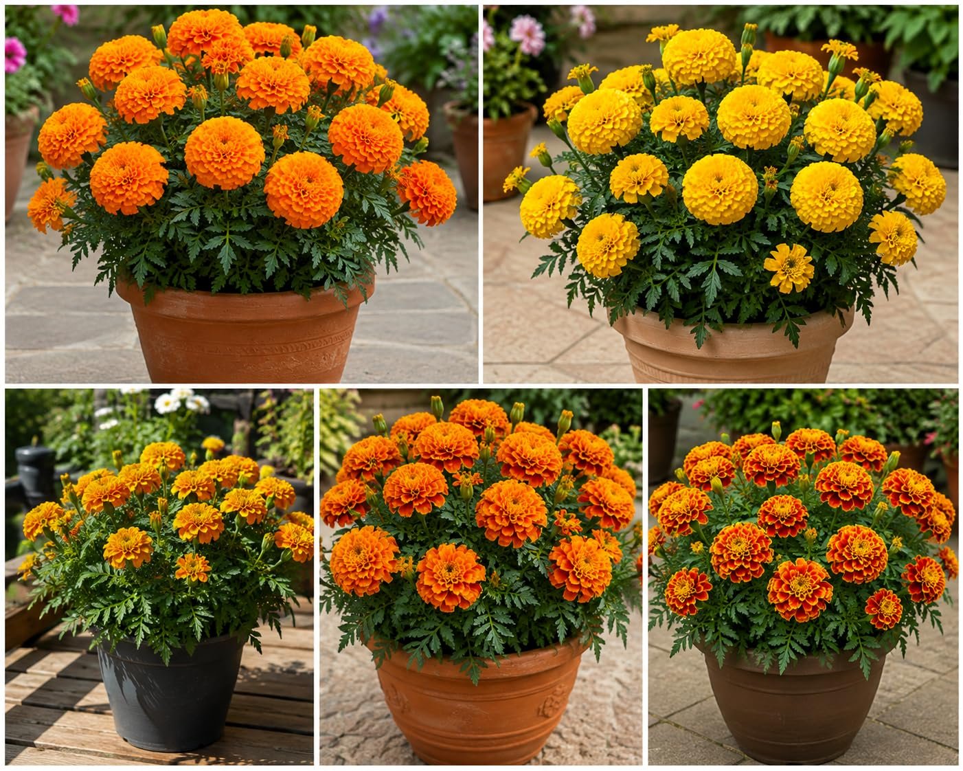 Low Maintenance Hybrid Flower Seeds Combo Pack- All Year Flower Seeds Supply (MARIGOLD 3 VARIETIES) - Image 3