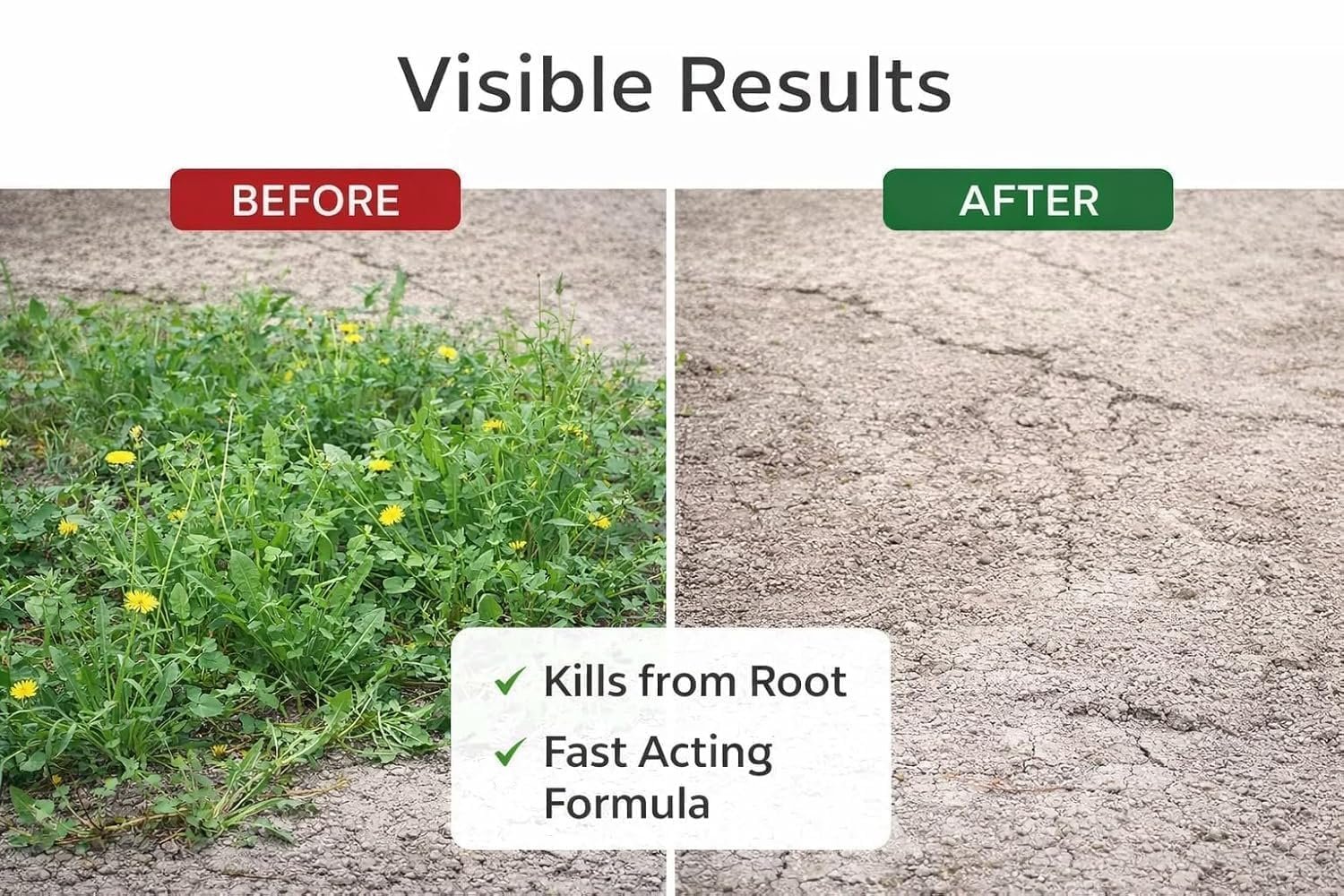 Powerful Ready-to-Use Weed & Root Remover Liquid Fast Acting Herbicide for Gardens, Lawns, Driveways & Outdoor Surfaces Helps Remove - Image 4
