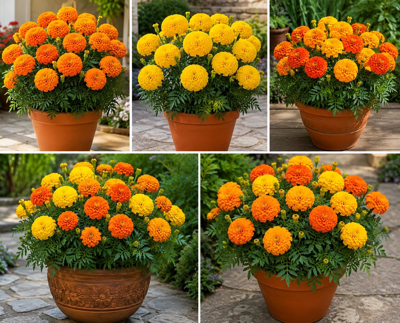 Low Maintenance Hybrid Flower Seeds Combo Pack- All Year Flower Seeds Supply (MARIGOLD 3 VARIETIES) - Image 4
