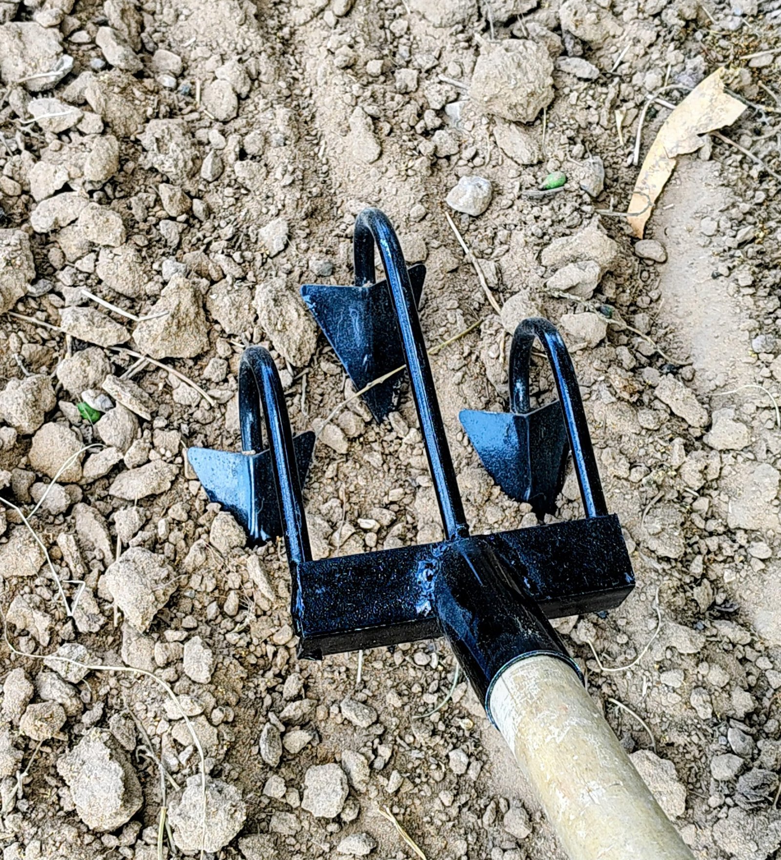 Shankra Creations 3-Prong Metal Cultivator Tiller Head - Image 4
